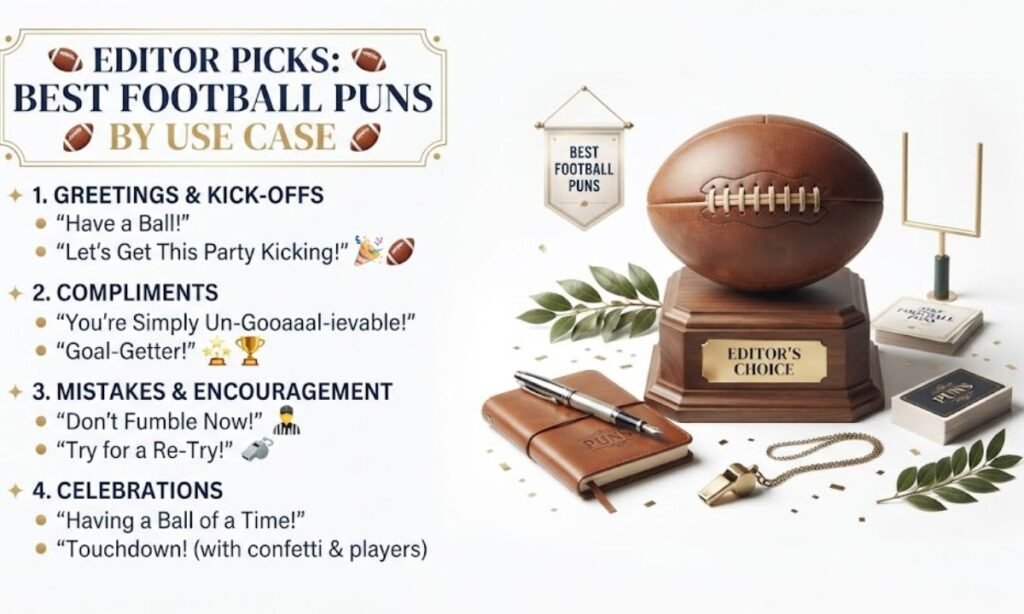 Editor Picks Best Football Puns by Use Case