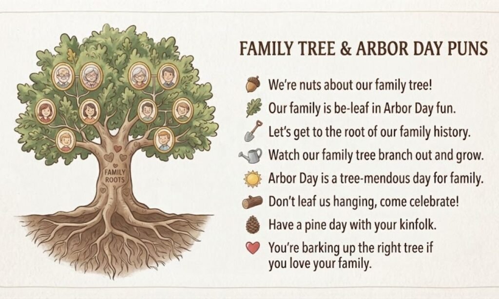 Family Tree and Arbor Day Puns