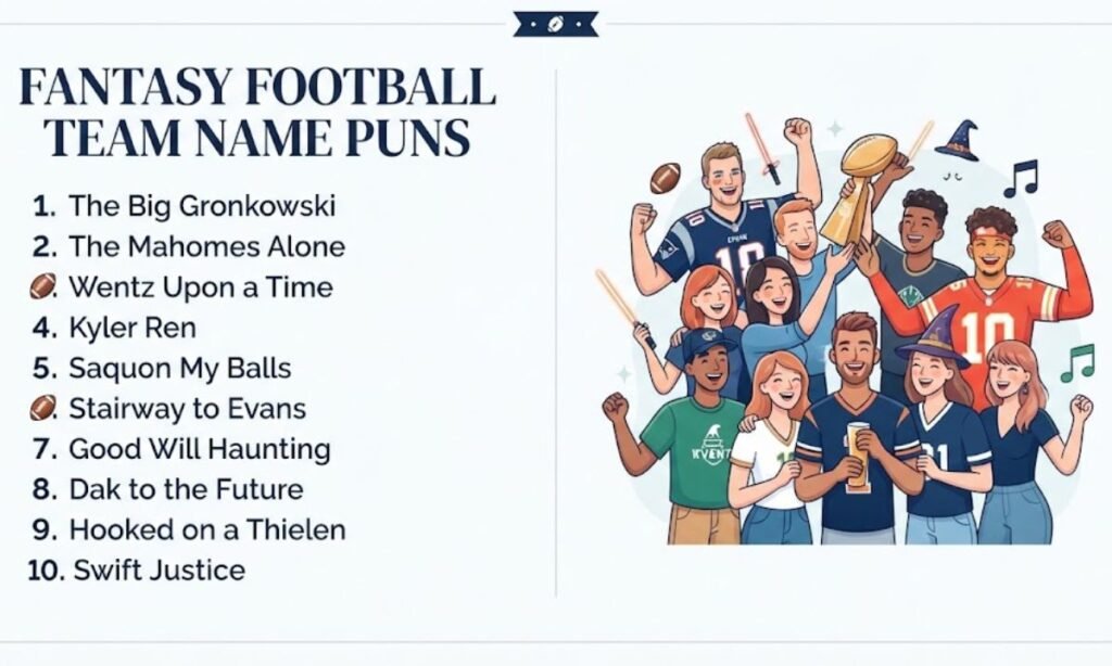 Fantasy Football Team Name Puns