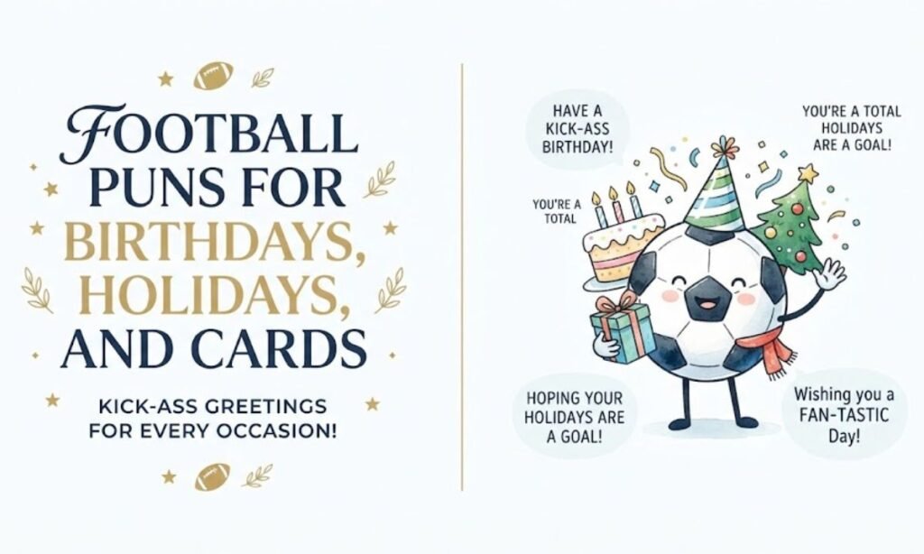 Football Puns for Birthdays, Holidays, and Cards