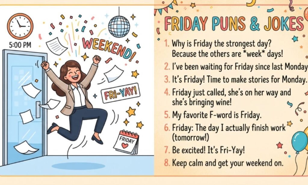 Friday puns and jokes one liners