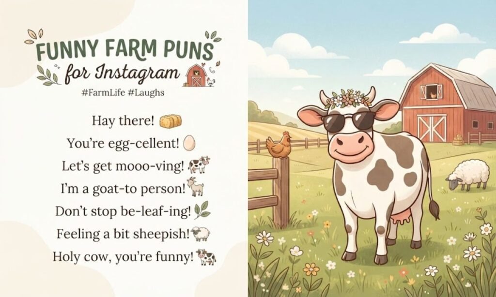 Funny Farm Puns for Instagram