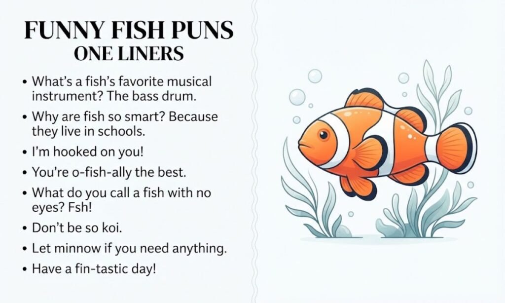 Funny Fish Puns One Liners