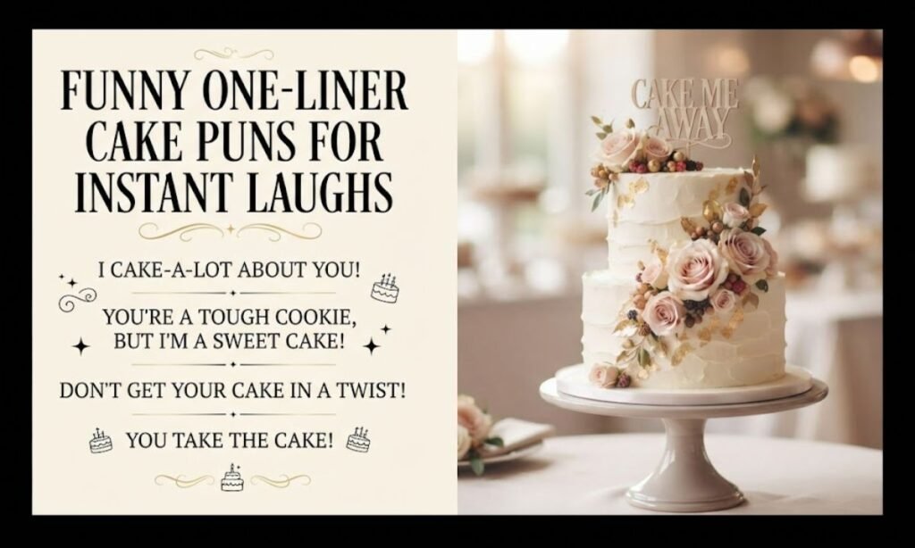 Funny One-Liner Cake Puns for Instant Laughs