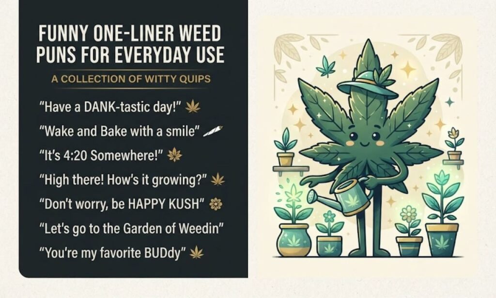 Funny One-Liner Weed Puns for Everyday Use