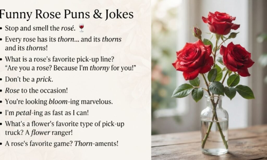 Funny Rose Puns, One-Liners, and Jokes