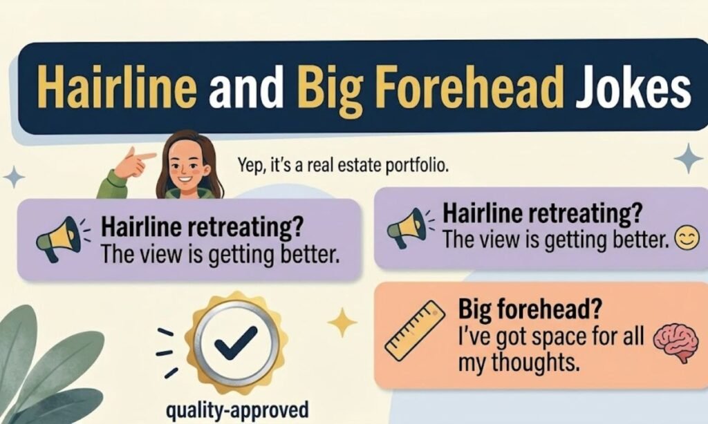 Hairline and Big Forehead Jokes