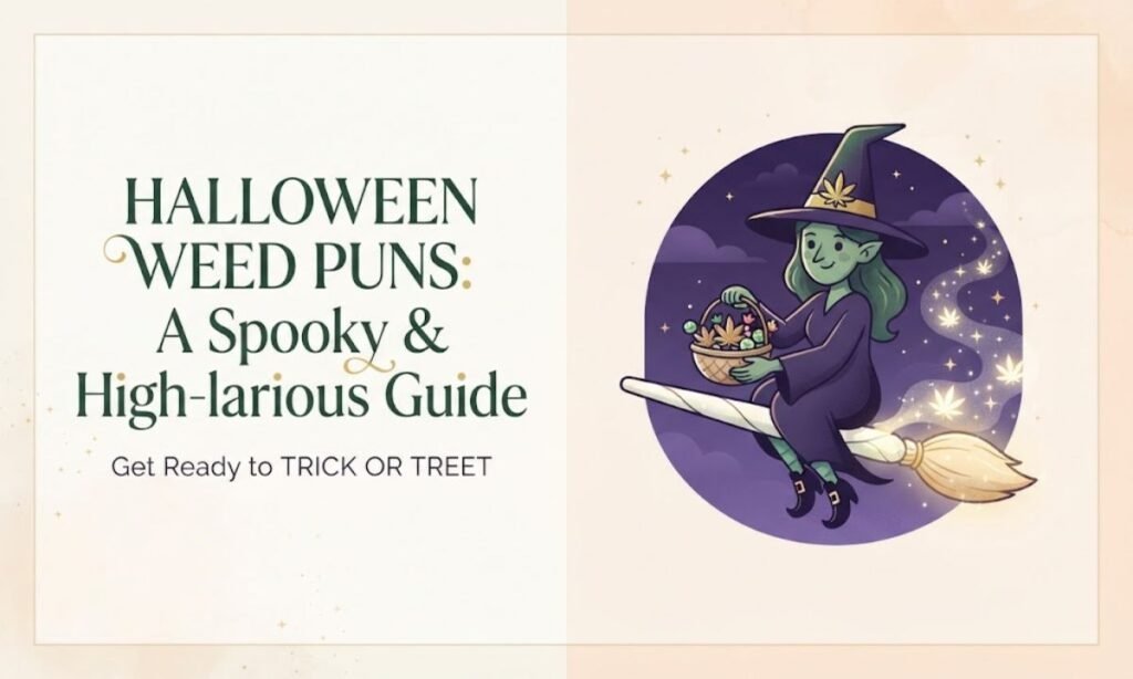 Halloween weed puns