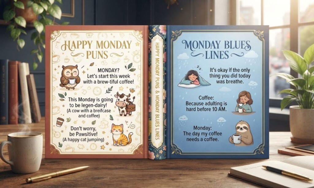 Happy Monday Puns and Monday Blues Lines