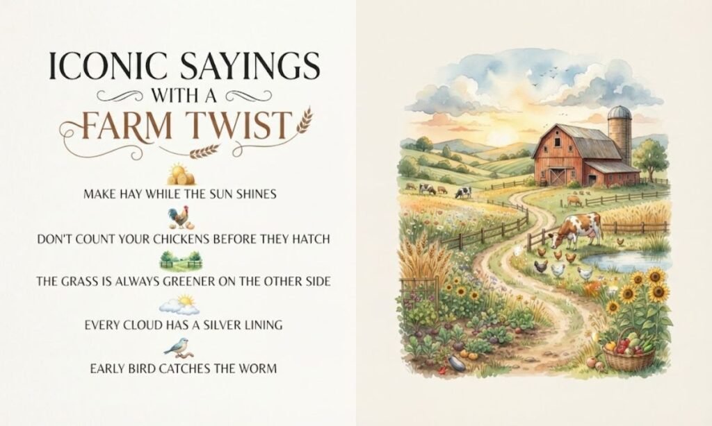 Iconic Sayings with a Farm Twist
