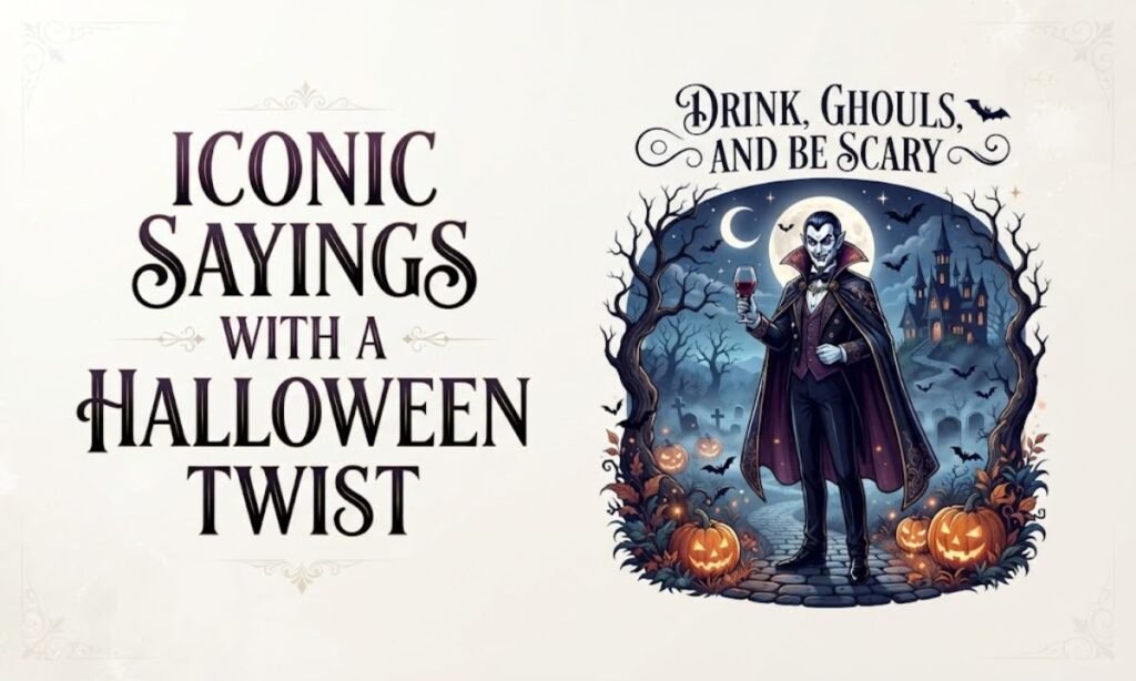 Iconic Sayings with a Halloween Twist