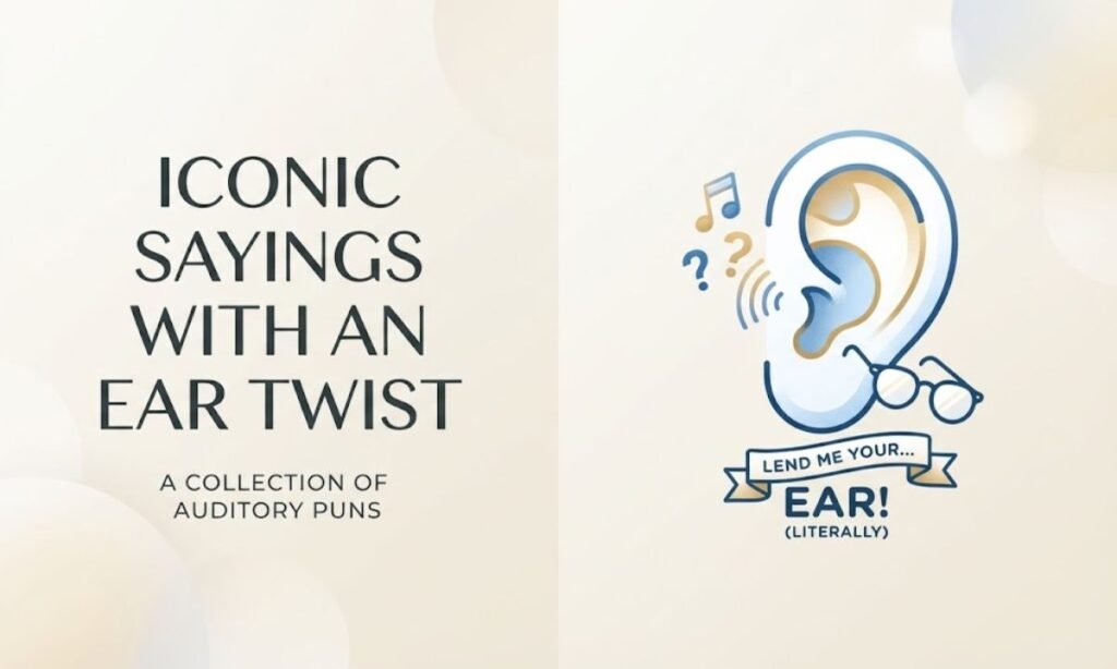 Iconic Sayings with an Ear Twist