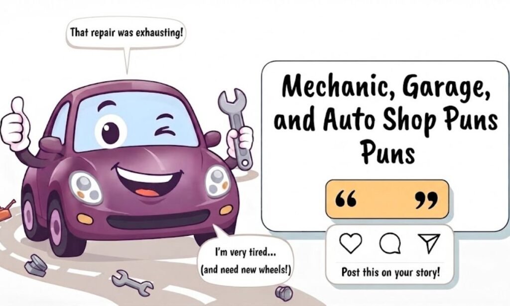Mechanic, Garage, and Auto Shop Puns