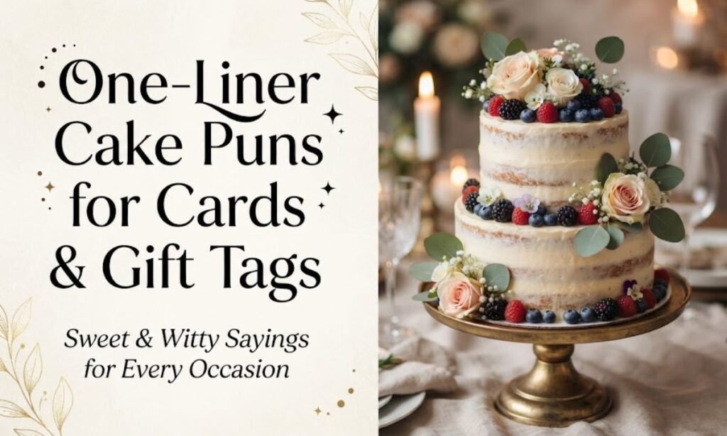 One-Liner Cake Puns for Cards & Gift Tags