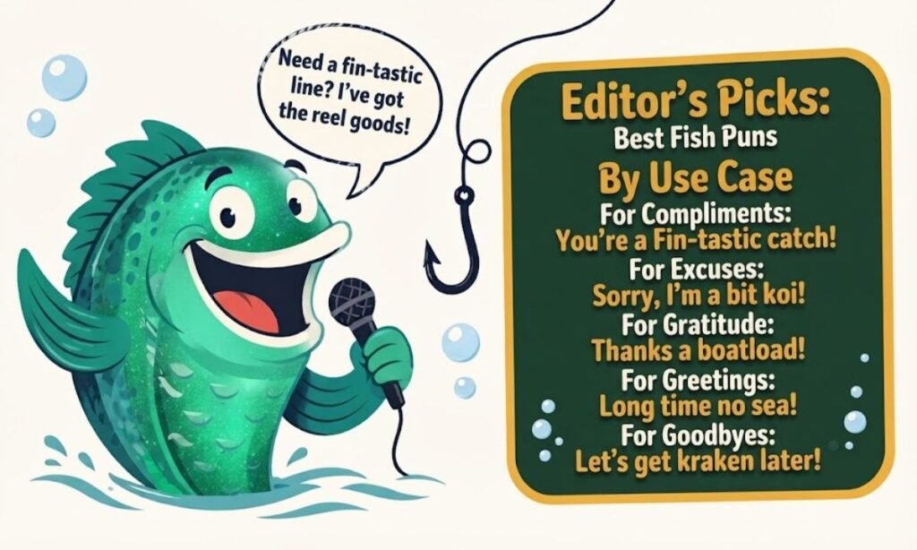 Editor's Picks Best Fish Puns by Use Case