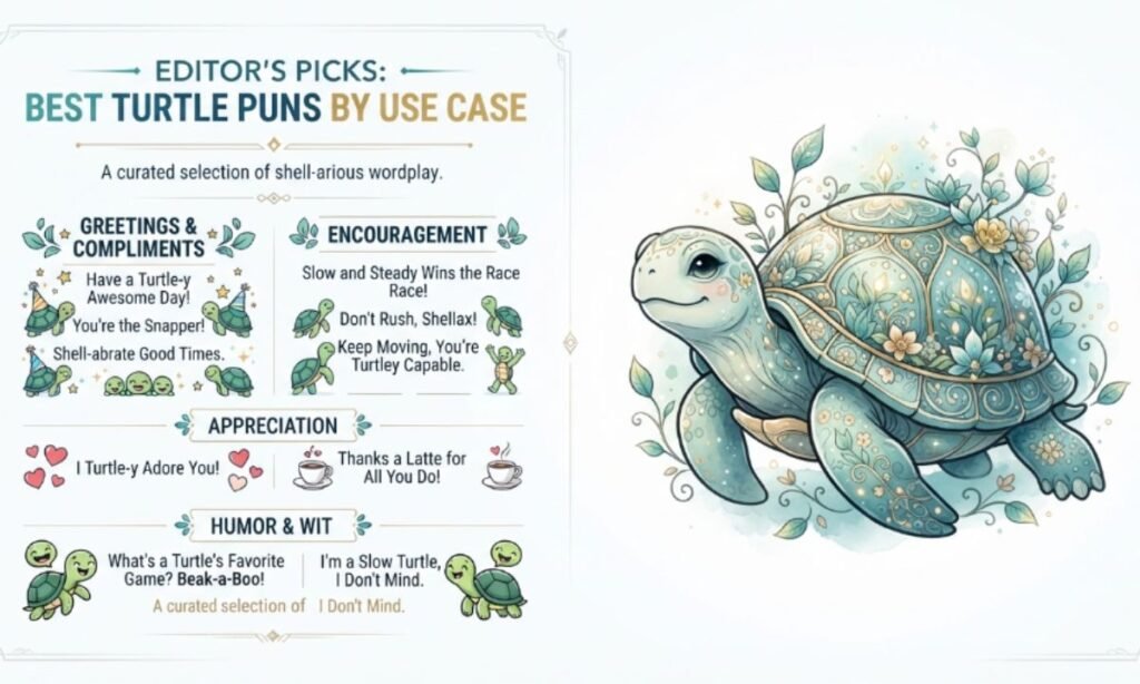 Editor's Picks Best Turtle Puns by Use case