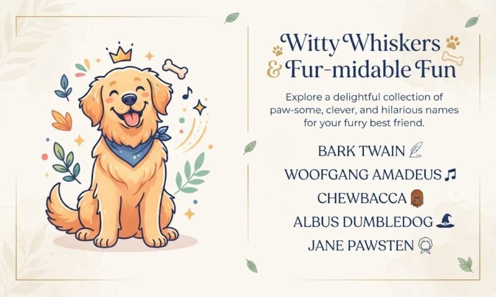 Punny Dog Names and Dog Name Puns