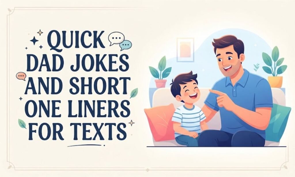 Quick Dad Jokes and Short One Liners for Texts