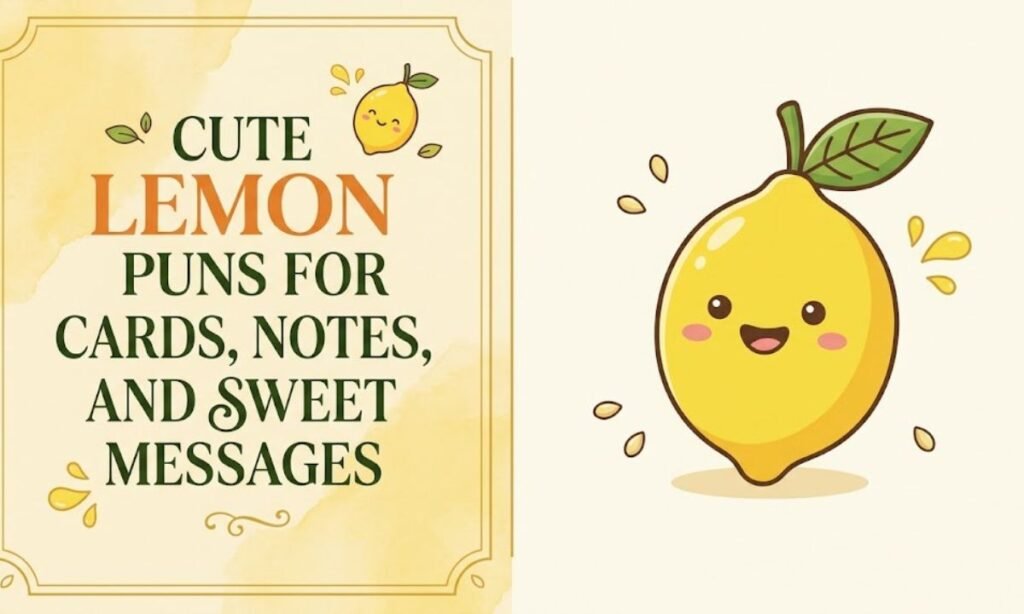 Romantic Lemon Puns and Love Captions