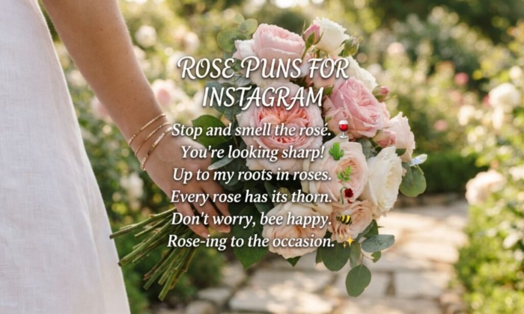 Rose puns for Instagram