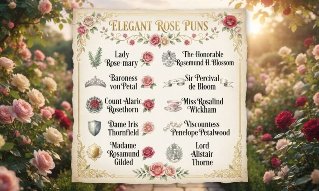 Rose puns names