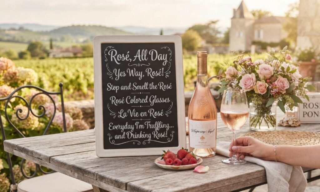 Rosé wine puns