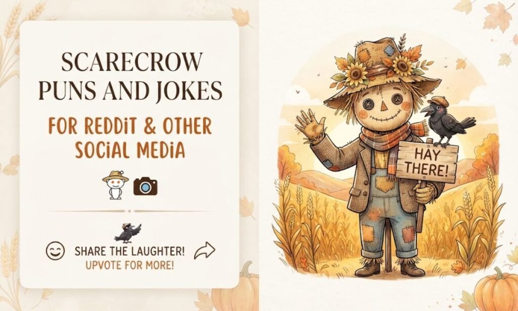 Scarecrow Puns and Jokes for Reddit & Other Social Media