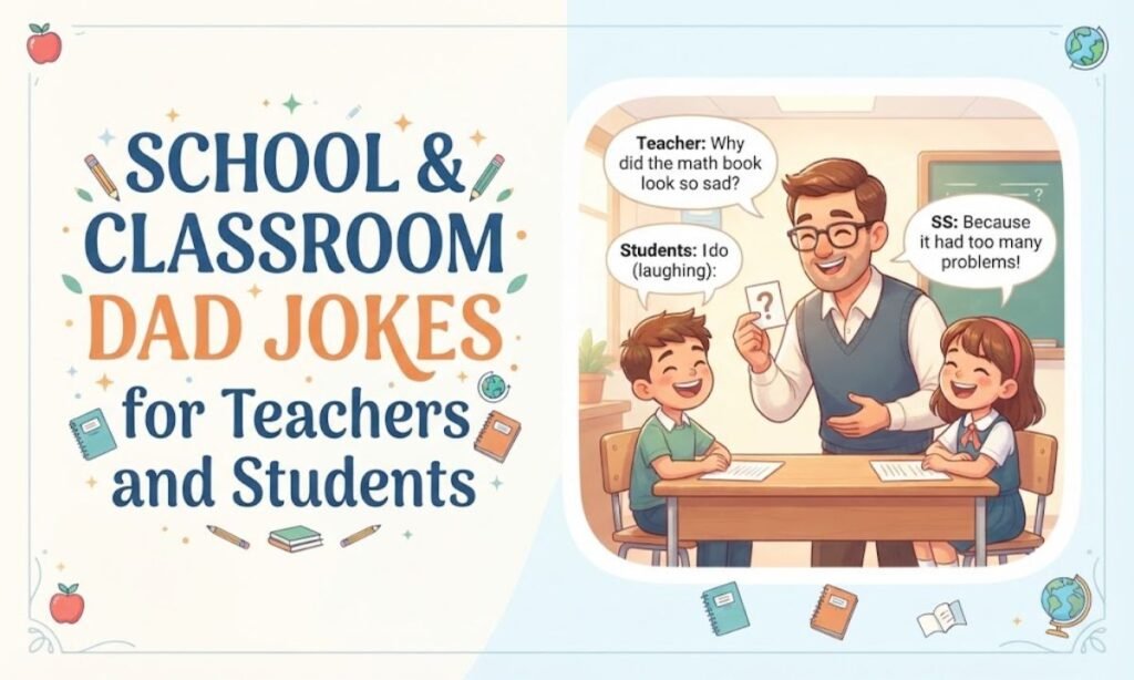 School and Classroom Dad Jokes for Teachers and Students