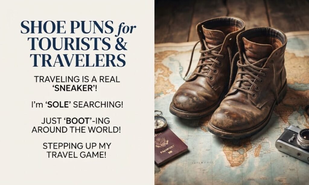 Shoe Puns for Tourists and Traveler