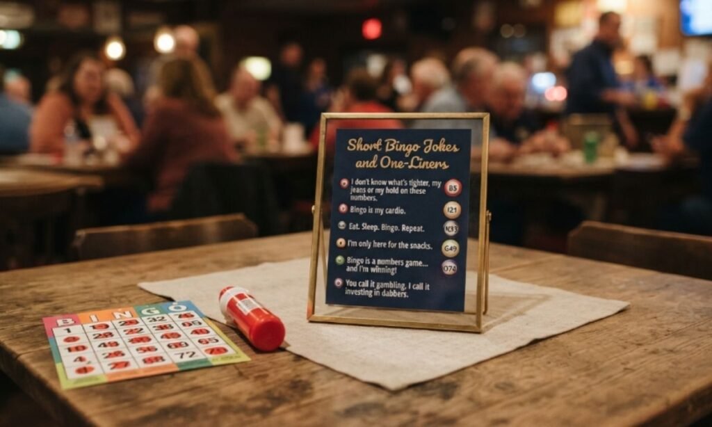 Short Bingo Jokes and One-Liners