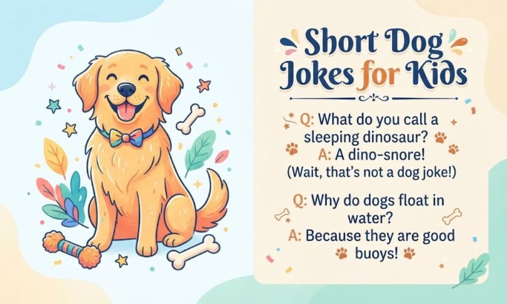 Short Dog Jokes for Kids