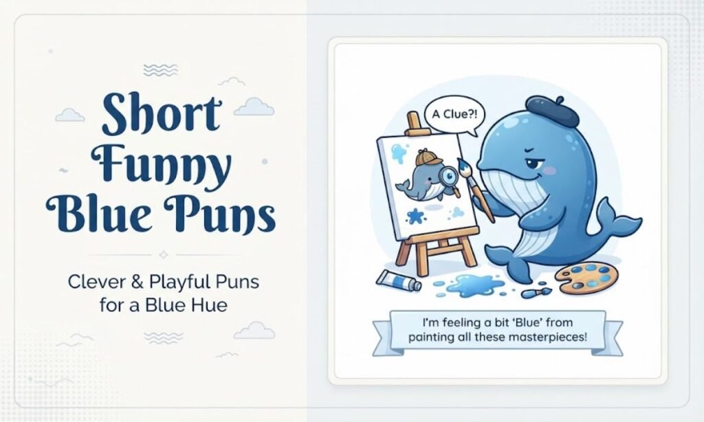 Short Funny Blue Puns