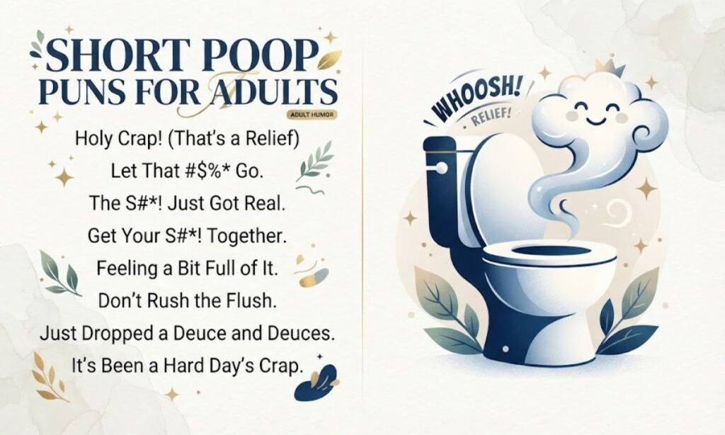 Short Poop Puns for Adults