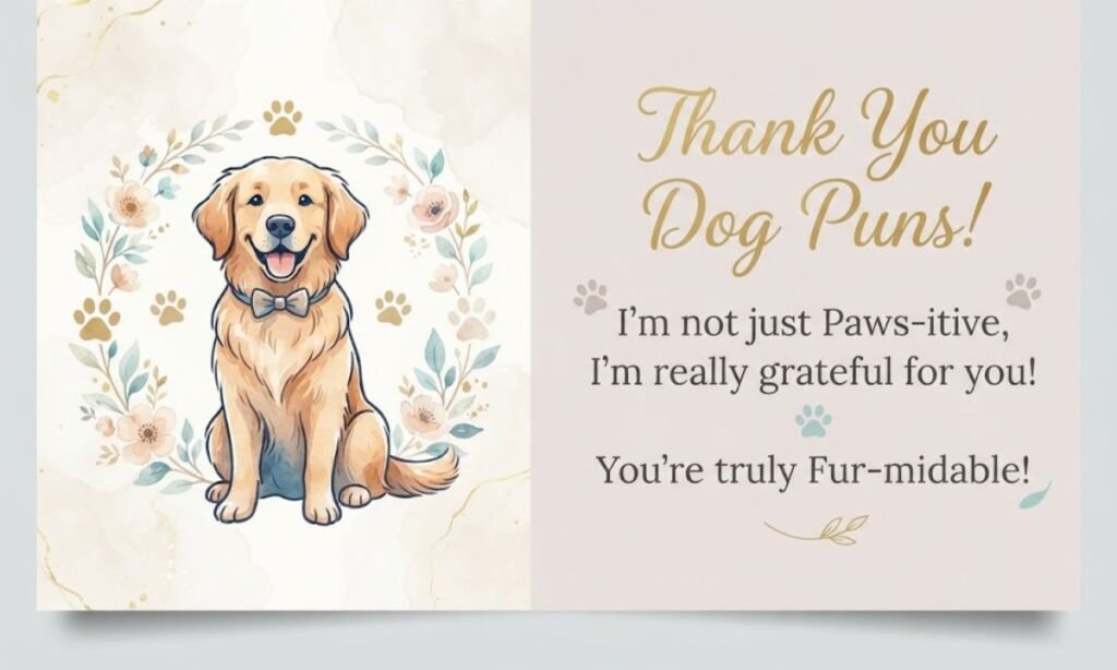 Thank You Dog Puns