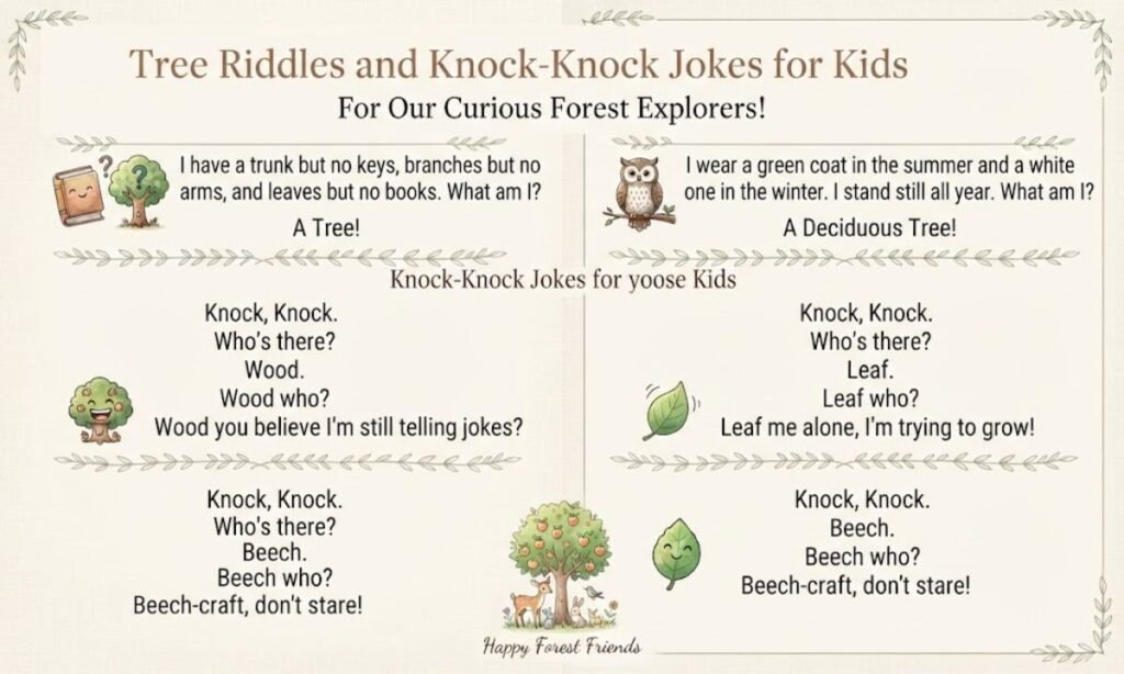 Tree Riddles and Knock Knock Jokes for Kids