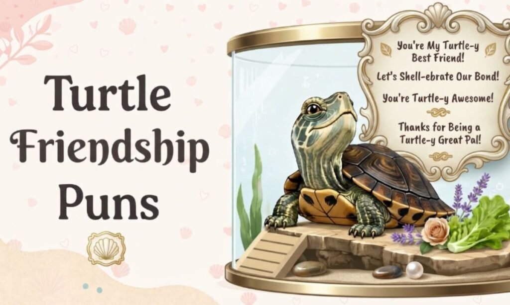 Turtle Friendship Puns