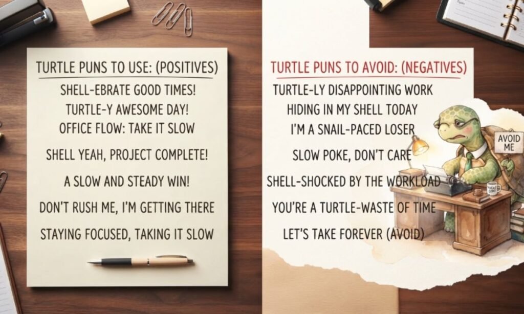 Turtle Puns to Use vs Avoid