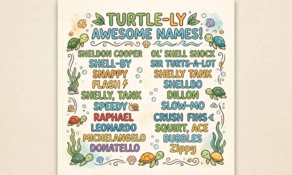 Turtle puns names