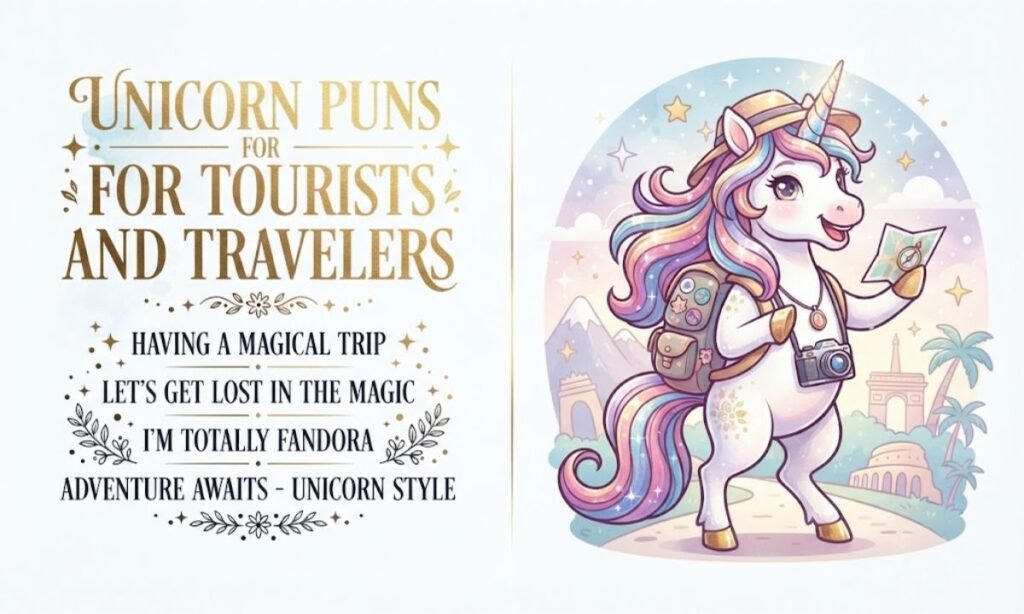 Unicorn Puns for Tourists and Travelers