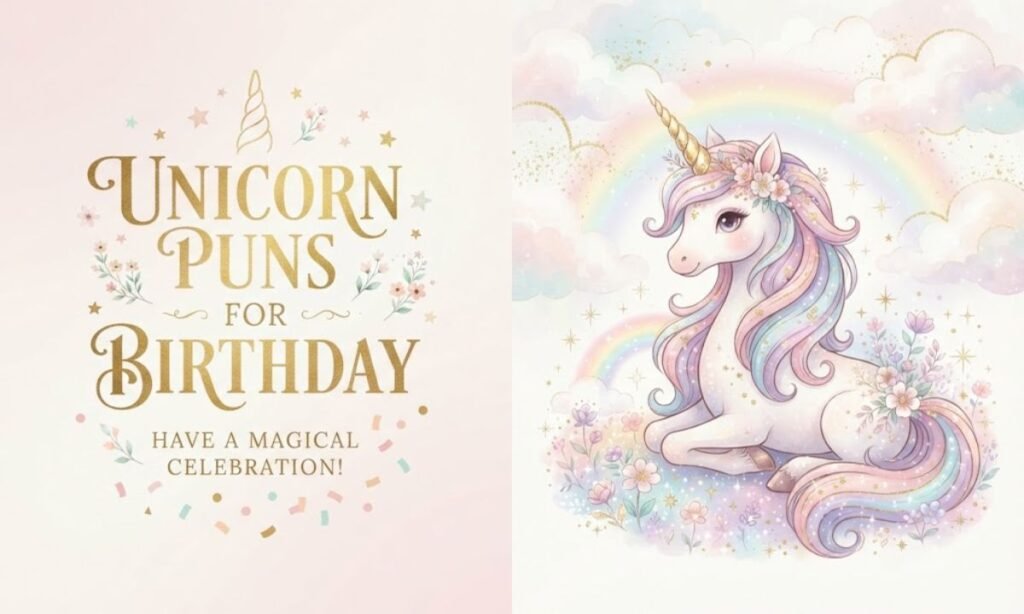 Unicorn puns for birthday