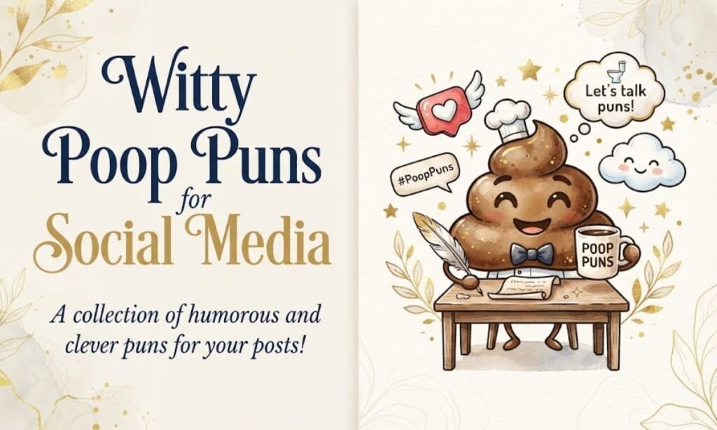 Witty Poop Puns for Social Media