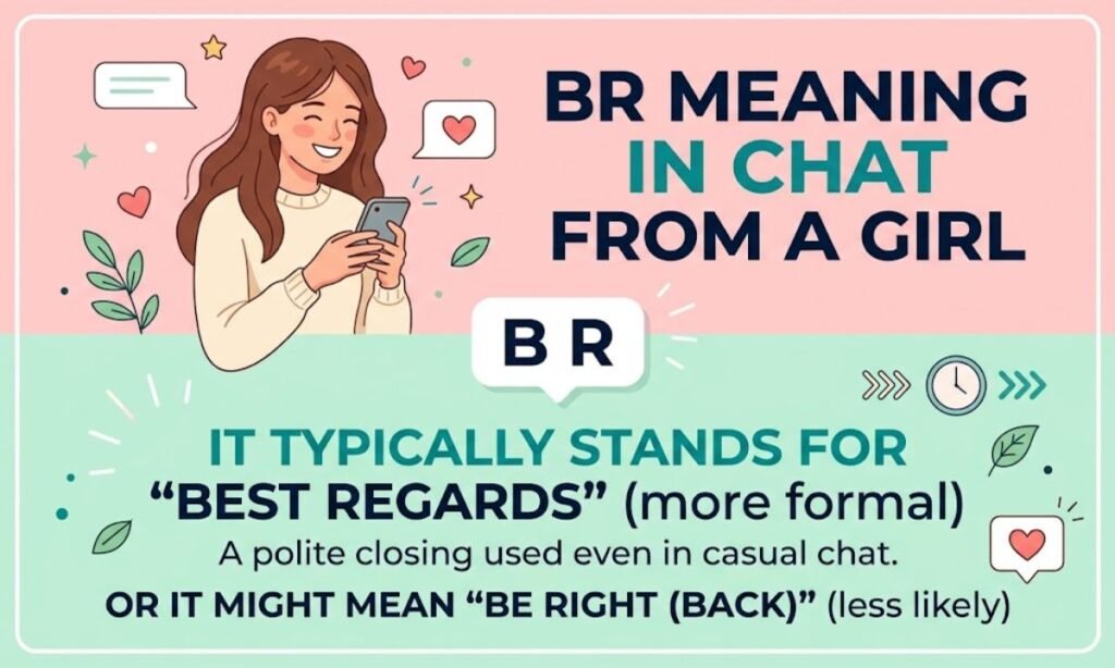 BR Meaning in Chat From a Girl
