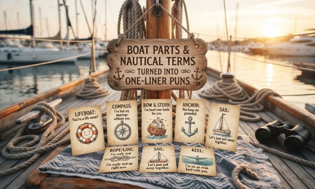 Boat Parts and Nautical Terms Turned Into One Liner Puns