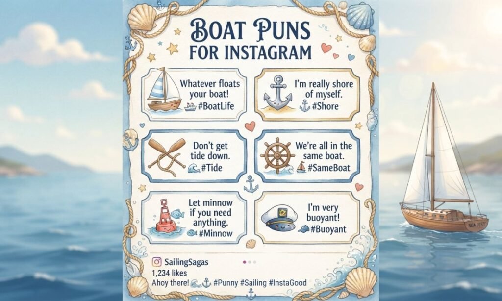 Boat Puns for Instagram