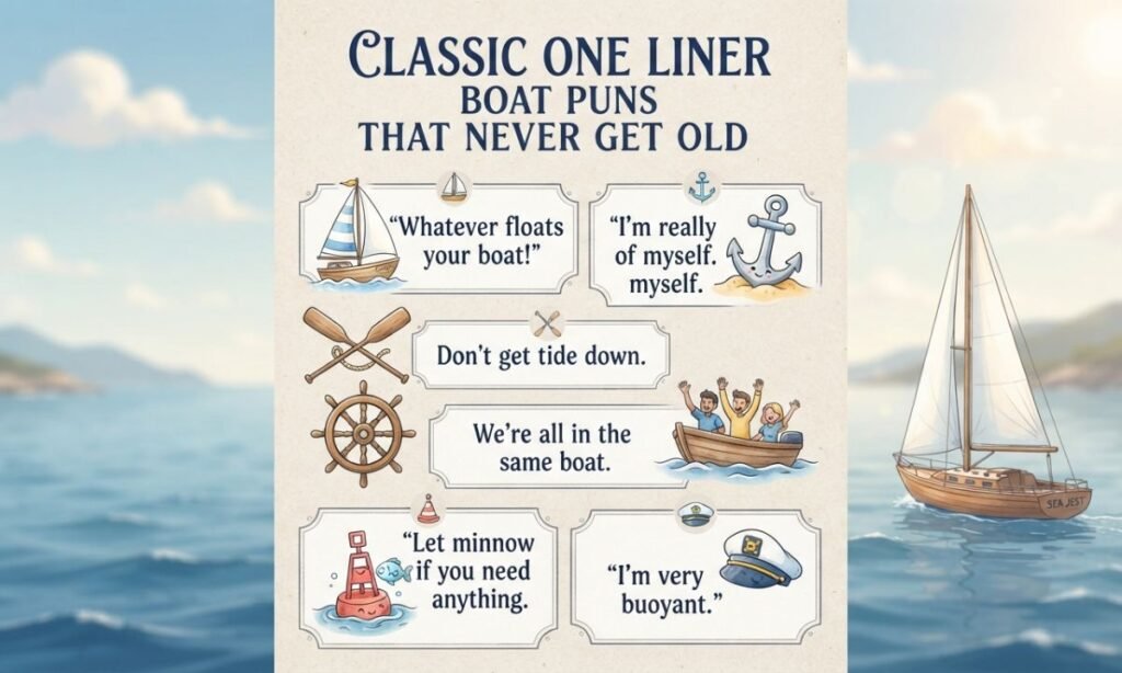 Classic One Liner Boat Puns That Never Get Old 