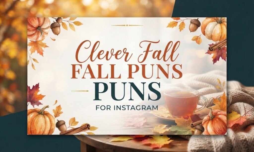 Clever Fall Puns for Instagram