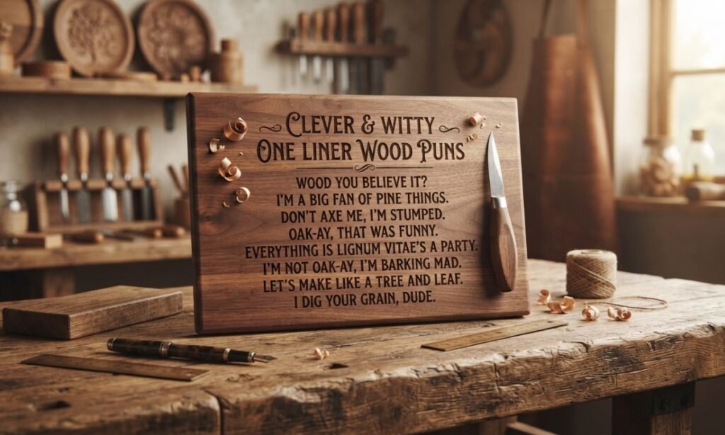 Clever & Witty One Liner Wood Puns (For the Sharp Minds)