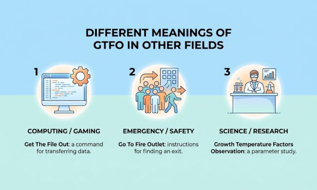 Different Meanings of GTFO in Other Fields