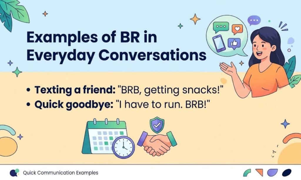 Examples of BR in Everyday Conversations