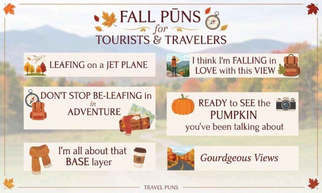 Fall Puns for Tourists and Travelers